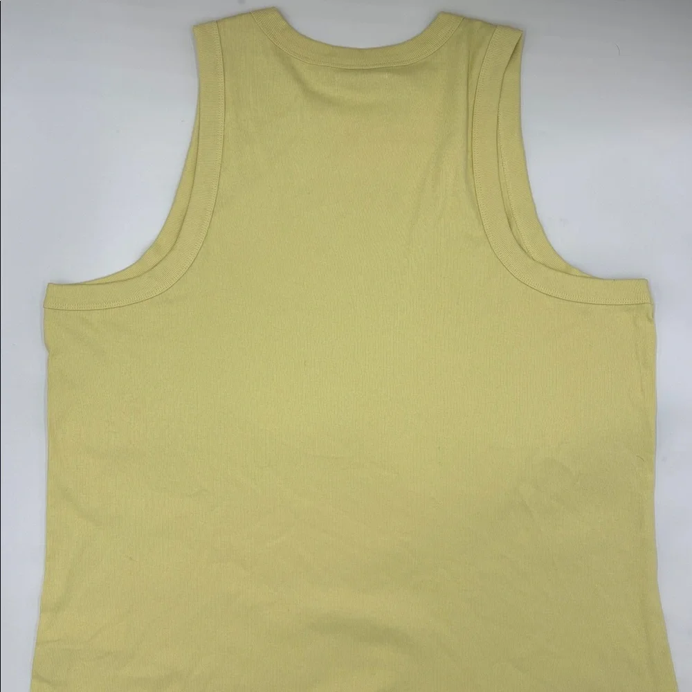 Madewell Supima Rib Cutaway Tank in Pale Daffodil - Picture 4 of 6